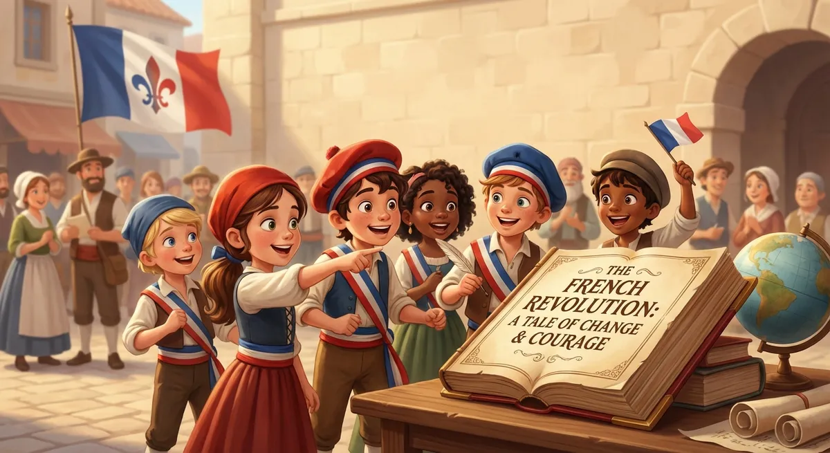 Illustration for The French Revolution: A Tale of Change and Courage 🇫🇷