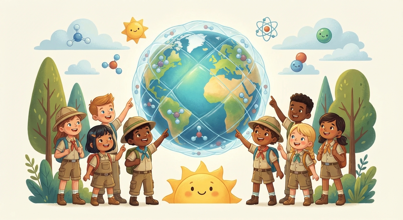 Illustration for 🌍 The Greenhouse Effect: Earth’s Cozy Blanket