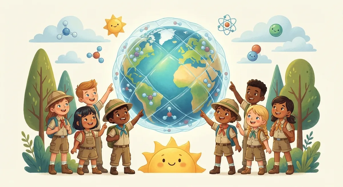 Illustration for 🌍 The Greenhouse Effect: Earth’s Cozy Blanket