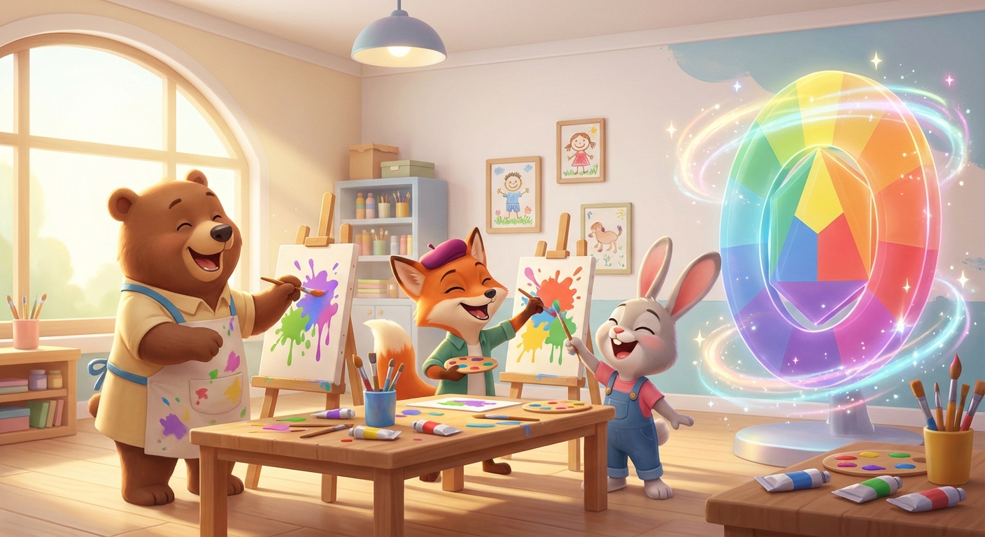 Illustration for 🎨 The Magic Color Wheel