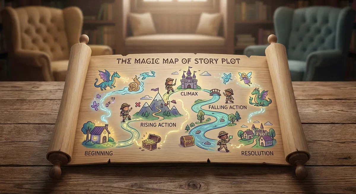Illustration for 📚 The Magic Map of a Story: Plot Structure