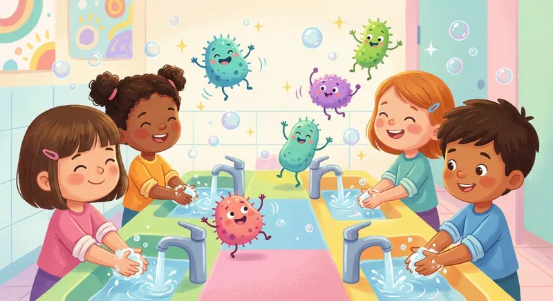 Illustration for Tiny Heroes: Germs & Hygiene 🧼