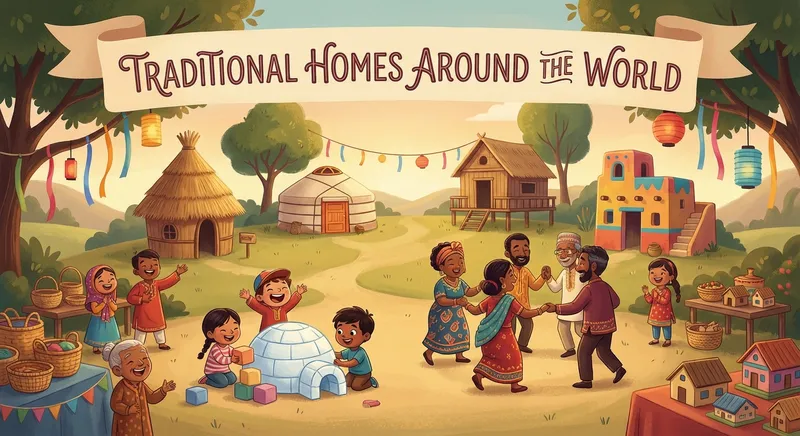 Illustration for 🌟 Traditional Homes Around the World