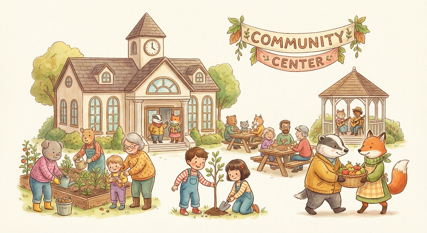 Illustration for 🎉 Welcome to the World of Community Centers!
