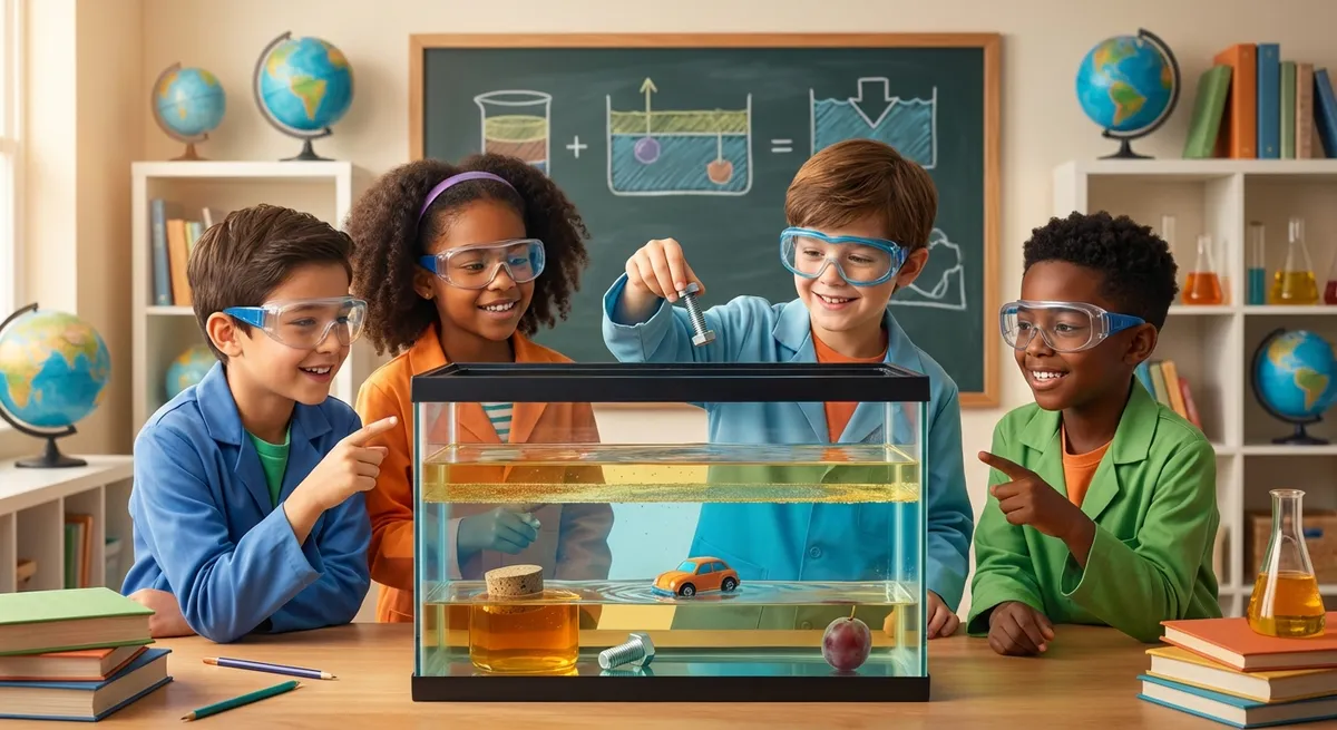 Illustration for 🌟 What Is Density? Discover the Secret Behind Why Things Sink or Float!