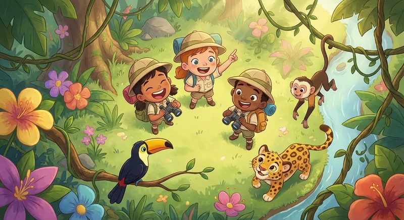 Illustration for 🌍 Where Animals Live: Exploring Habitats