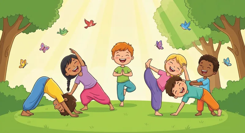 Illustration for 🌟 Yoga Adventures for Kids